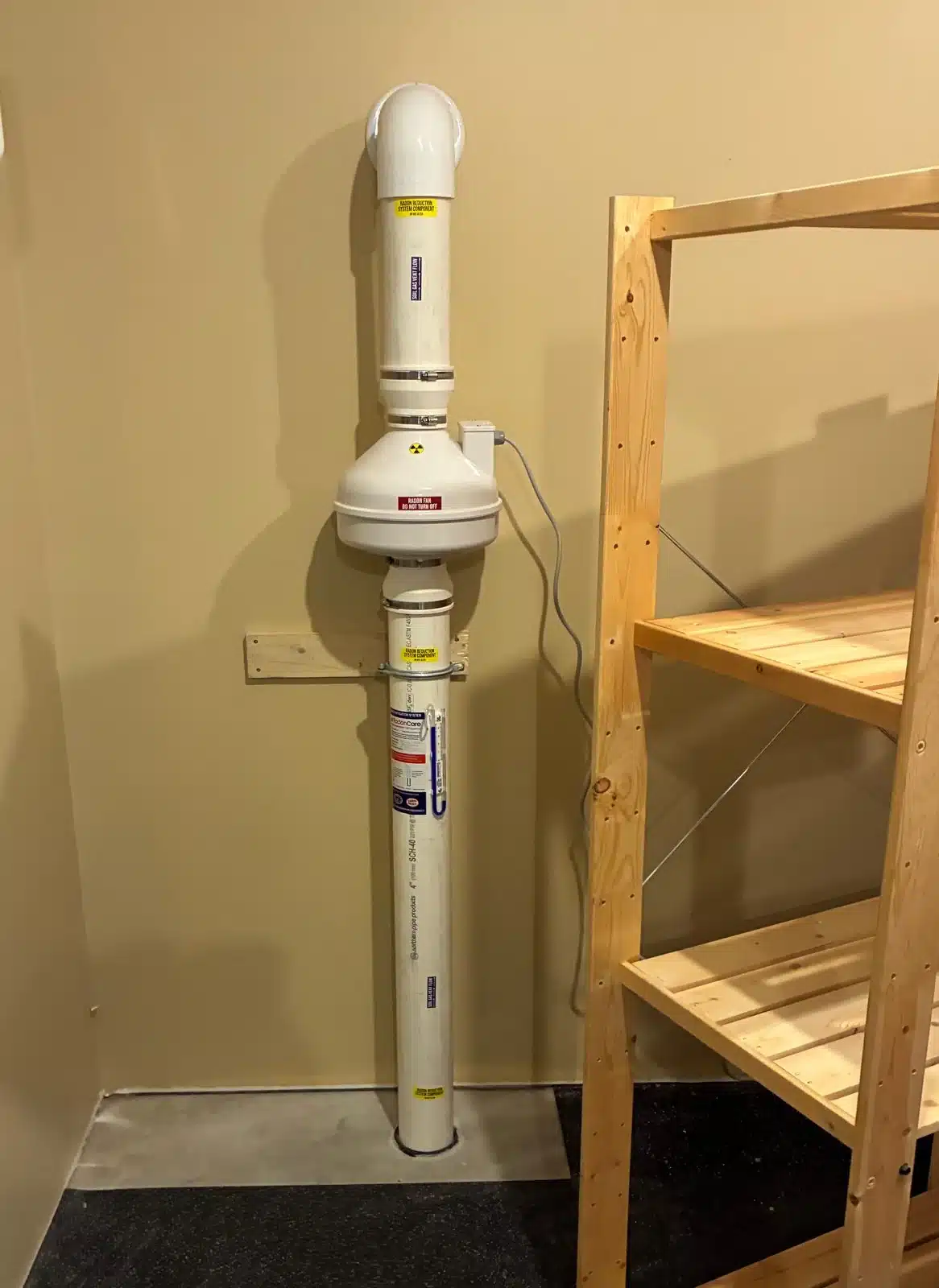 A Radon System In A Salmon Arm Walkout Basement